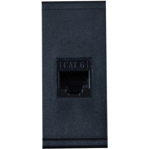 MuxLab RJ45 Cat 6 Module for Tabletop Panel (Black)
