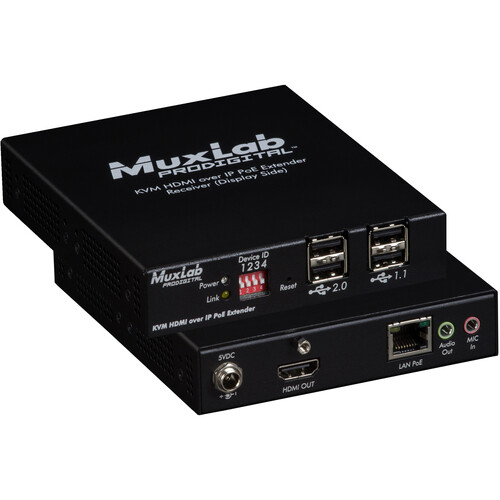 MuxLab UHD 4K KVM HDMI-over-IP PoE Exten