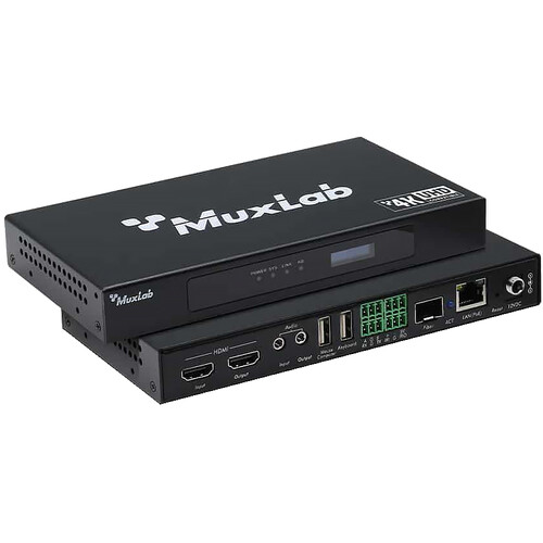 MuxLab KVM over IP PoE Workstation Transceiver