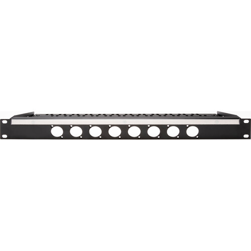 My Custom Shop 8-Port Unloaded Rack Panel with Rear Lacing Bar (1 RU)