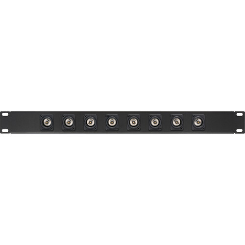 My Custom Shop 8-Port Recessed Canare 75-Ohm 12G-SDI BNC Patch Panel (1 RU)