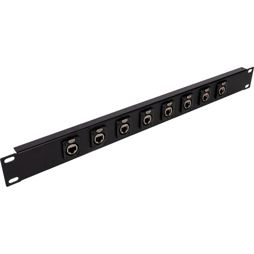 My Custom Shop 8XRJ45 8-Port RJ45 Feedthrough Panel (1 RU)