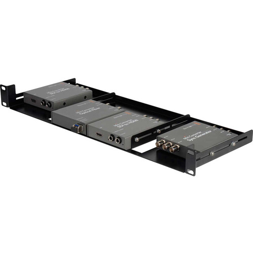 My Custom Shop BLACKRACK-1 Universal Rackmount for Blackmagic Design Mini Converters (1 RU)