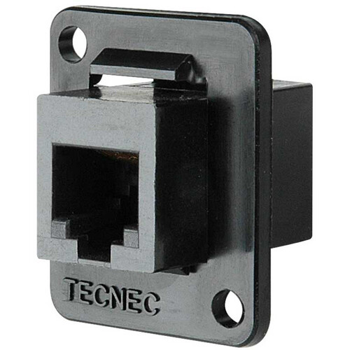 My Custom Shop RJ11/RJ12 Female to Female Feed-Thru D-Series Panel Mount Connector