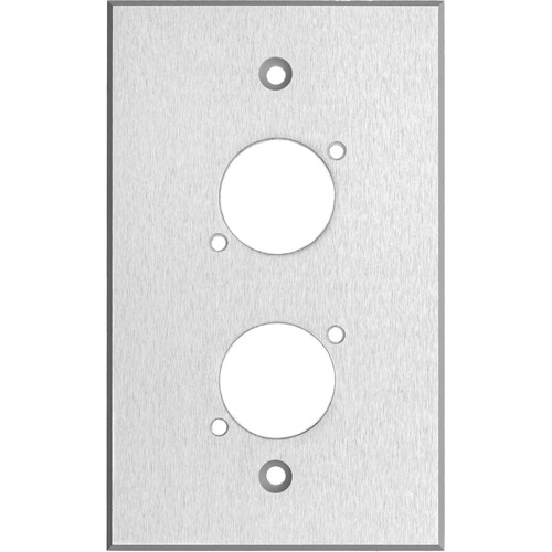 My Custom Shop WP1X2-CA 1-Gang 2-D Series Anodized Aluminum Wall Plate (Clear)