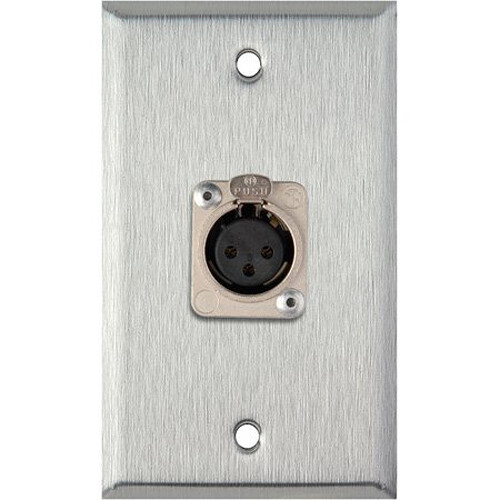 My Custom Shop XLR Wall Plate (Clear Anodized)