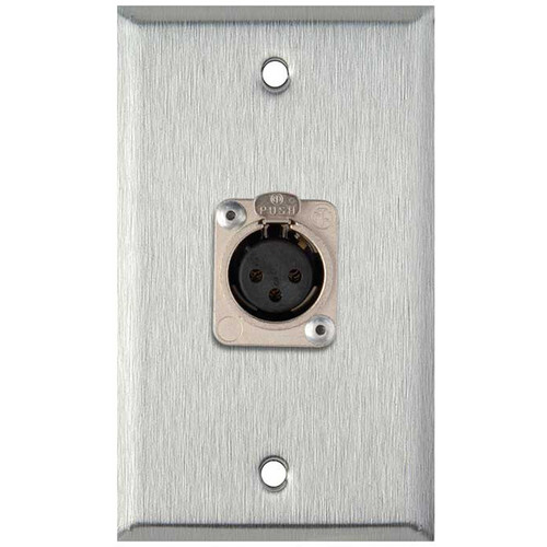 My Custom Shop XLR Wall Plate (Stainless Steel)
