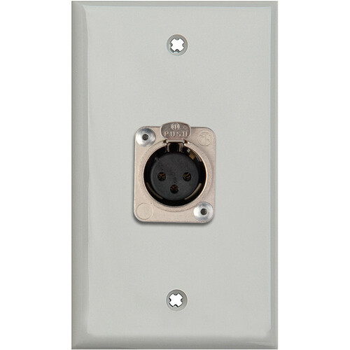 My Custom Shop XLR Wall Plate (Gray Lexan)