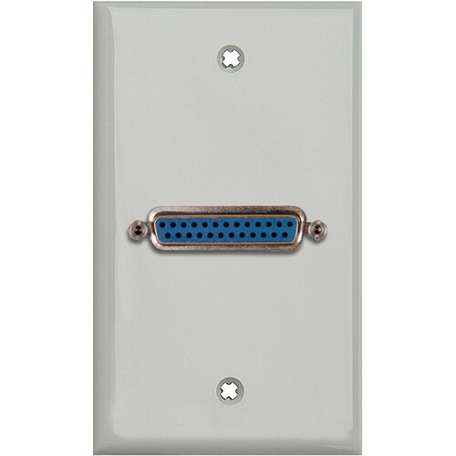 My Custom Shop 25-Pin D-Sub Wall Plate (Gray Lexan)