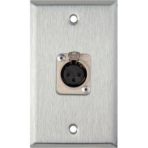 My Custom Shop XLR Wall Plate (White Lexan)