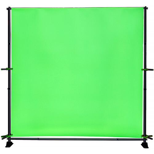 Pro Cyc GS80 Portable Vinyl Background with Stand (Chroma Green 80 x 80