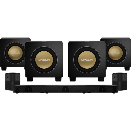 Nakamichi DRAGON Dolby Atmos Home Surround Sound System with Quad 12