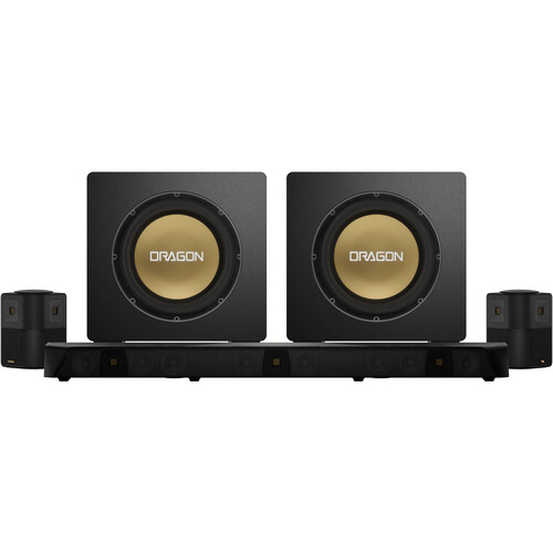 Nakamichi DRAGON Dolby Atmos Home Surround Sound System with Dual 12