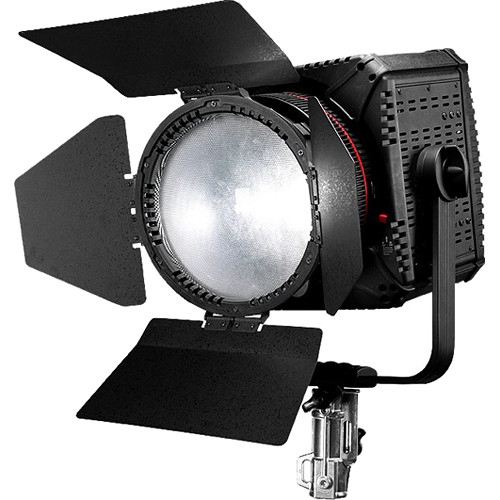 CN-400F LED Fresnel Light (5600K), Includes: CN-400F Daylight Balanced, Power Supply, Barn Doors, User Guide