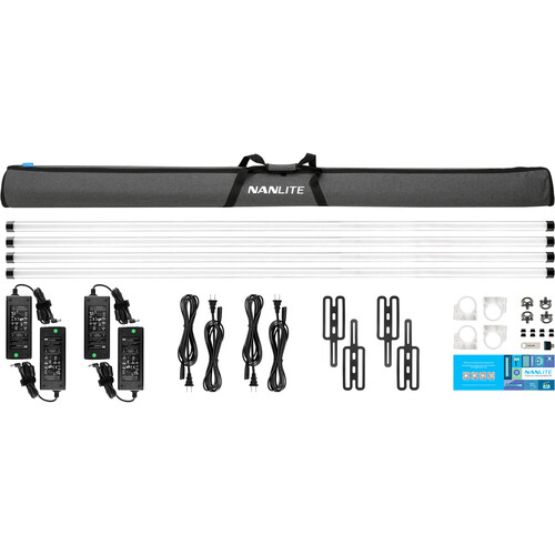 Nanlite PavoTube II 60XR RGB LED Pixel Tube Light (8' 4-Light Kit)