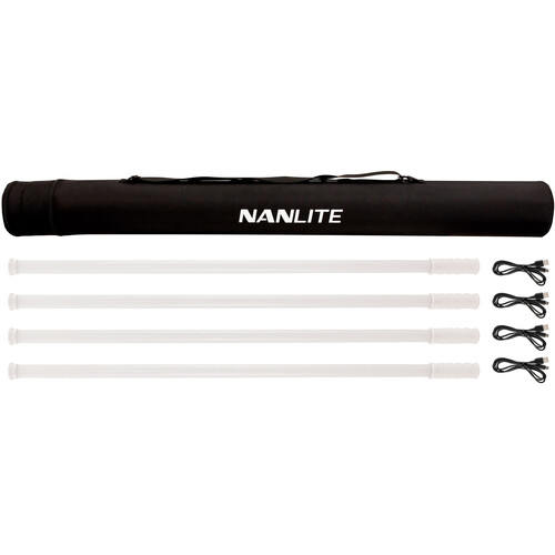 Nanlite PavoTube T8-7X RGB LED Pixel Tube Light (3' 4-Light Kit)