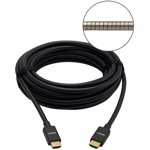 nanoFIBER Passivated Metallic Cladding HDMI Active Optical Cable (32.8')