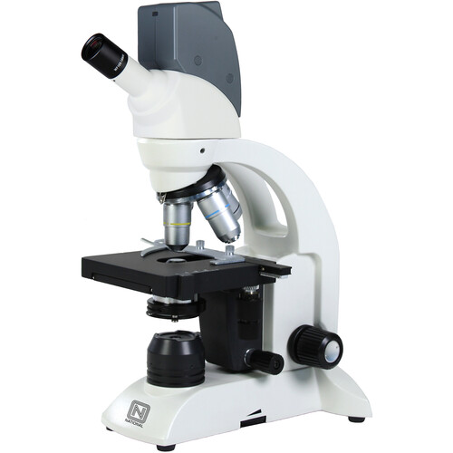 National Optical DC4-212 Digital Monocular LED Microscope with 3.0MP Camera (4x 10x 40xR 100xR Objectives)