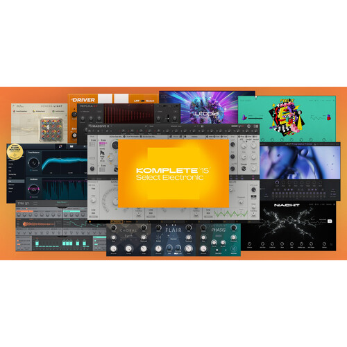 Native Instruments KOMPLETE 15 SELECT ELECTRONIC Virtual Instruments and Effects Collection (Electronic Collection)