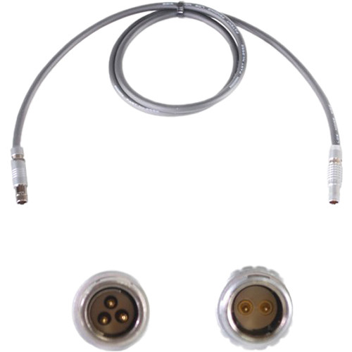 Nebtek 3-Pin Fischer Male to 2-Pin LEMO Bolt Power Cable (24