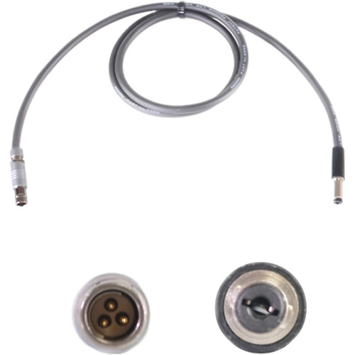 Nebtek ARRI3 3-Pin Fischer Male to 2.5mm DC Barrel Decimator Power Cable (24
