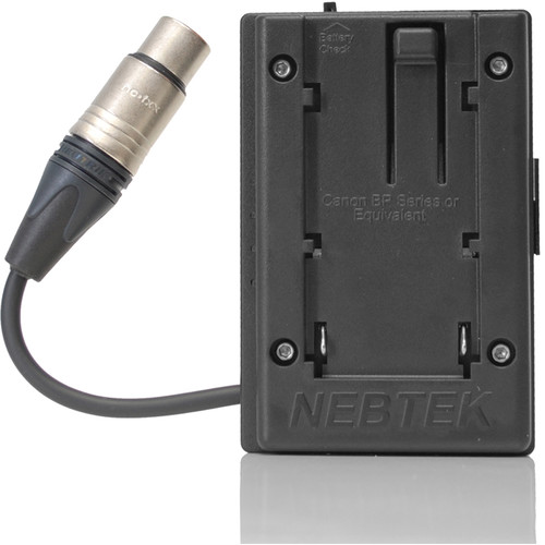 Nebtek Canon Passthrough DV Battery Plate with XLR Connector