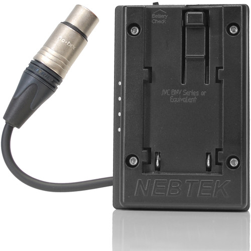 Nebtek JVC 12V DV Battery Plate with XLR Connector