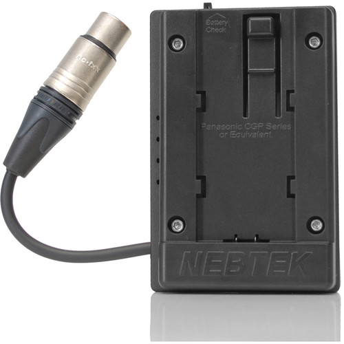Nebtek Panasonic 5V DV Battery Plate with XLR Connector