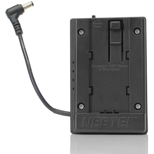 Nebtek Panasonic Passthrough DV Battery Plate with 2.5mm Right Angle Connector