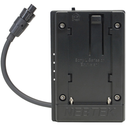 Nebtek 12V DV Battery Adapter with Sony L Faceplate for AJA Mini Converter