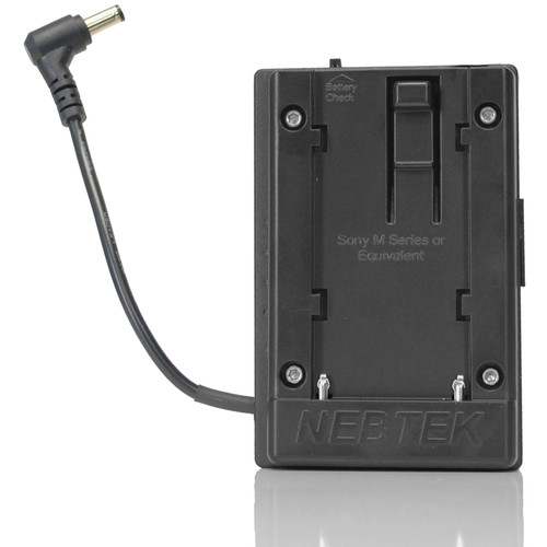 Nebtek Sony M 12V DV Battery Plate with 2.5mm Right Angle Connector