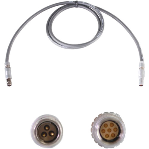Nebtek ARRI3 3-Pin Male Fischer to 7-Pin Male LEMO MicroLite Transmitter Power Cable