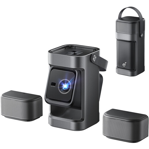 NEBULA BY ANKER P1 650-Lumen Full HD Smart Portable Projector with Detachable Wireless Speakers