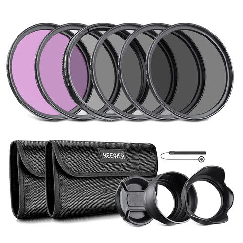 Neewer 82mm ND CPL UV & FLD Lens Filter Kit with Accessories (Set of 6)