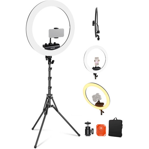 Neewer RP18B Pro Bi-Color LED Ring Light (Black 18