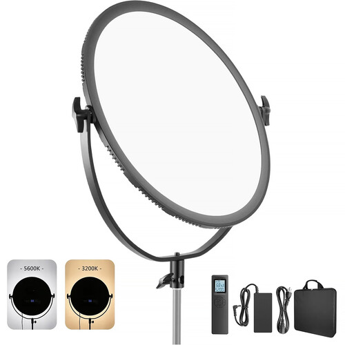 Neewer Round Bi-Color LED Light with Remote Control (18