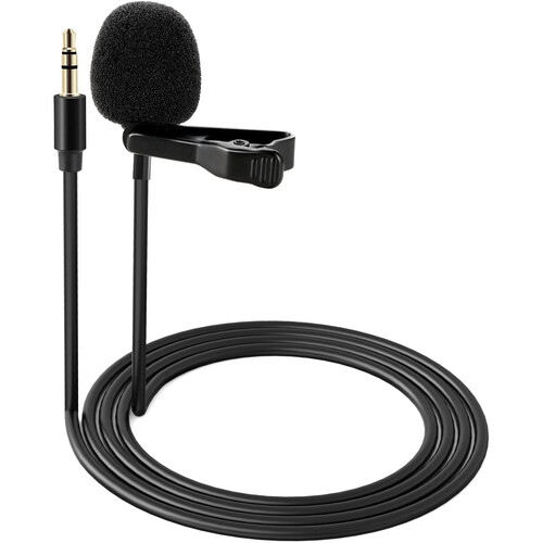 Neewer CM5 Omnidirectional Lavalier Condenser Microphone (Black 2-Pack)