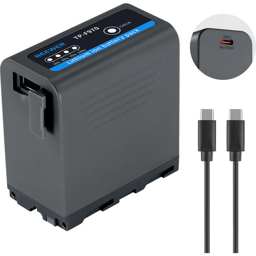 Neewer NP-F970 Lithium Battery Pack with USB-C Port (10500mAh)