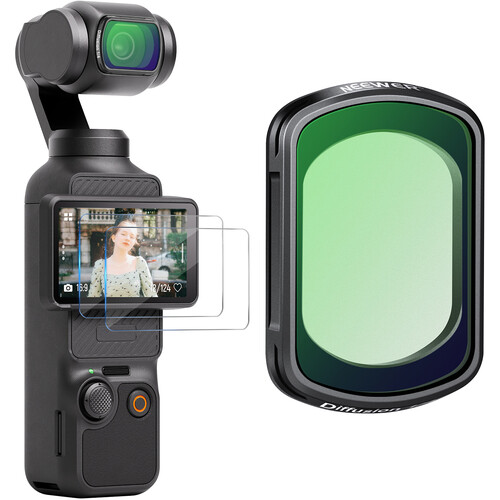 Neewer FL-47 Magnetic Black Diffusion Filter for DJI Osmo Pocket 3 (1/4 Effect)