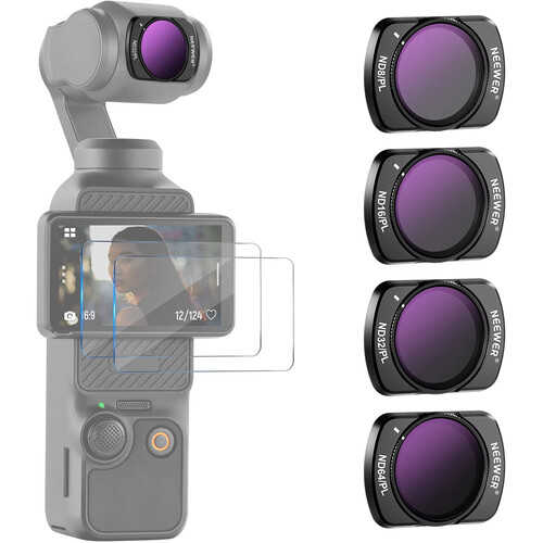 Neewer Magnetic ND/CPL Filter Kit for DJI Osmo Pocket 3 (4-Pack)