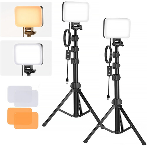 Neewer BASICS BP66 Bi-Color LED Light Panel (2-Light Kit Black)