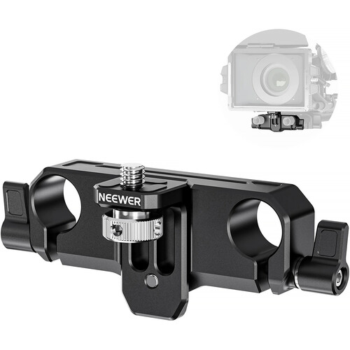 Neewer PG013 Height-Adjustable Matte Box Support with 15mm LWS Rod Clamp