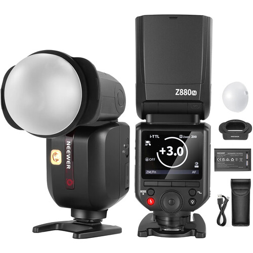 Neewer Z880-N TTL Camera Flash Speedlite for Nikon (Diffuser Kit)