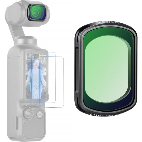 Neewer FL-84 Magnetic Black Diffusion Filter for DJI Osmo Pocket 3 (1/8 Effect)