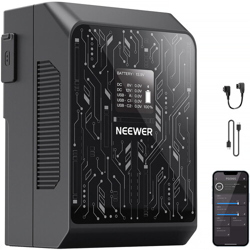 Neewer PS099S Mini Battery with App Control (99Wh V-Mount)