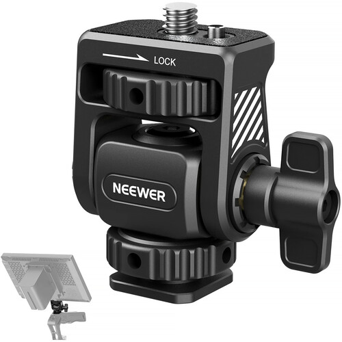 Neewer MA019 On-Camera Monitor Mount with Cold Shoe Adapter
