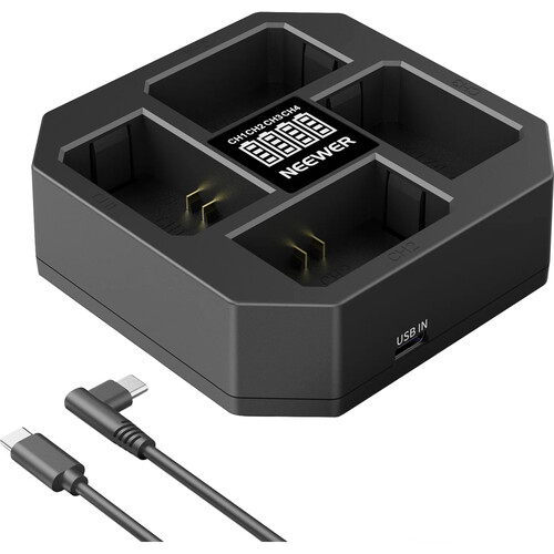 Neewer NW-Z4 Fast 4-Channel Battery Charger for NP-FZ100 Batteries