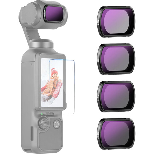 Neewer FL-B02 ND 4-Filter Set for DJI Osmo Pocket 3 (ND4 ND8 ND16 ND32)