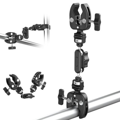 Neewer UA060 Double Super Clamp with Magic Arm & NATO Interface