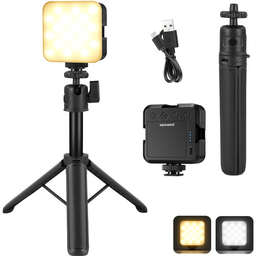 Neewer NL-36AI Bi-Color LED Light Panel (Desktop Tripod Kit)